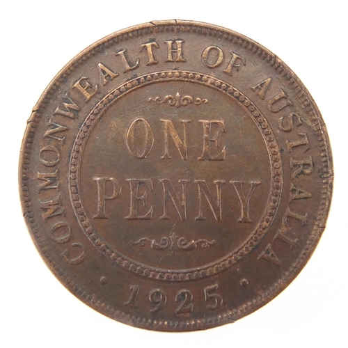 239 - George V Commonwealth of Australia 1925 one penny