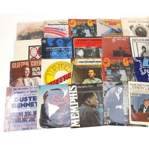 2578 - Vinyl LP's including Dharma Blues, Memphis Slim, Jerry Lee Lewis, Duster Bennett, Clifton Chenier, B... 