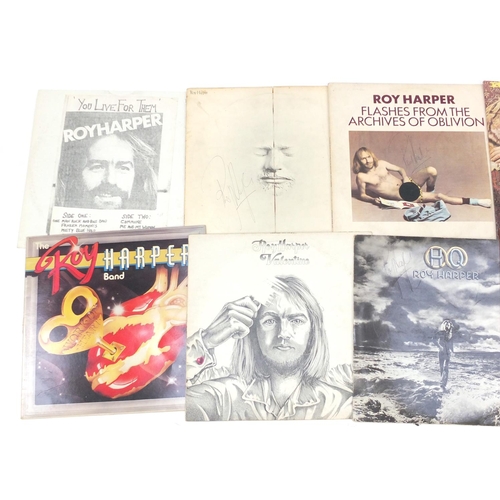 2573 - Roy Harper vinyl LP's, some signed including You Live For Them and Loony on the Bus