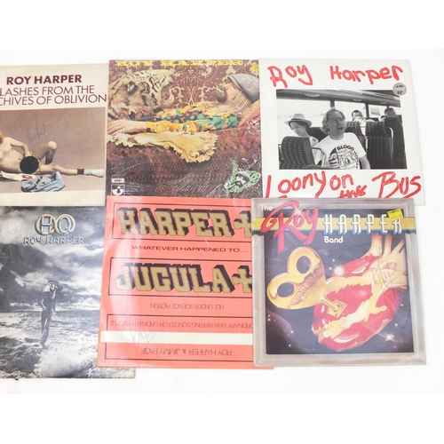 2573 - Roy Harper vinyl LP's, some signed including You Live For Them and Loony on the Bus