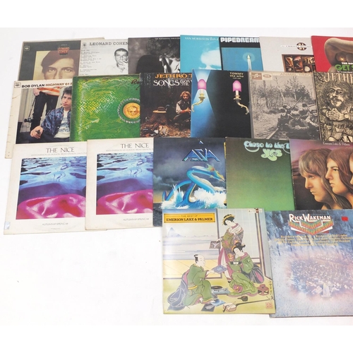 2574 - Vinyl LP's including Rick Wakeman , Yes, Steve Hackett, Jethro Tull and Alice Cooper