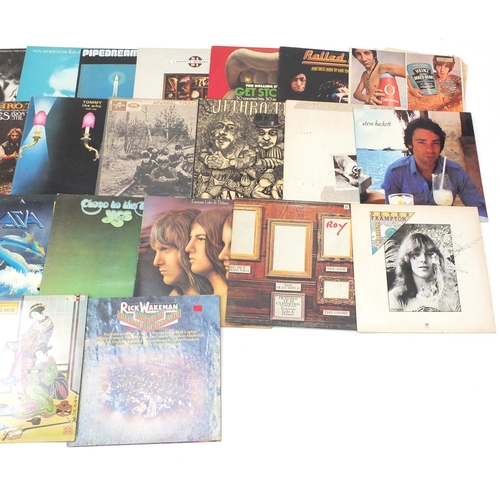 2574 - Vinyl LP's including Rick Wakeman , Yes, Steve Hackett, Jethro Tull and Alice Cooper