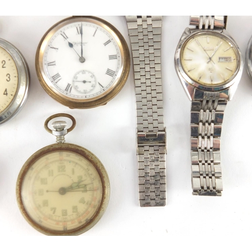 2814 - Wristwatches and pocket watches including Smiths Empire, Casio, Avia, Waltham and Seiko and a ladies... 