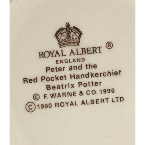 2398 - Seven Royal Albert and one Beswick Beatrix Potter figures, Peter and the Red Pocket Handkerchief, Be... 