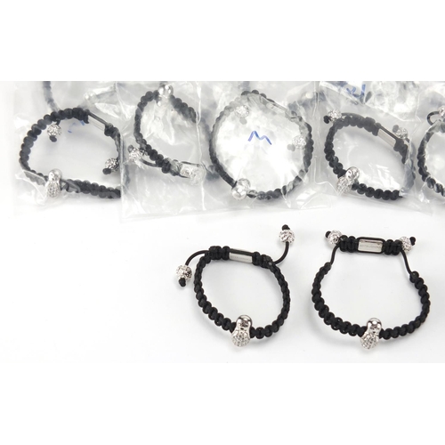 2813 - Collection of Mitroshina bracelets, with silver charms