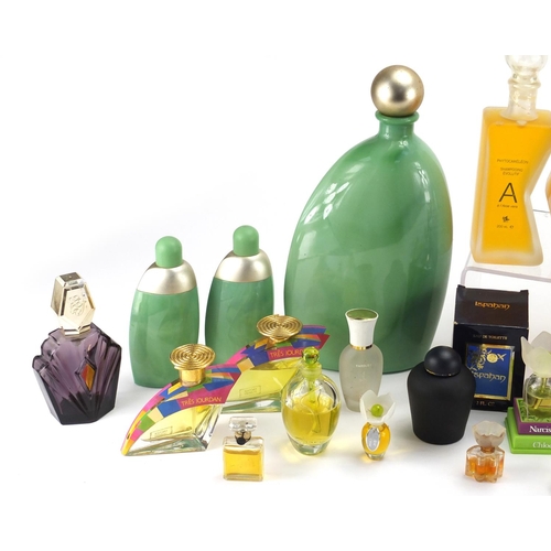 2119 - Collection of mostly shop facet dummy perfume bottles, some empty including Givenchy, John Paul Gaul... 