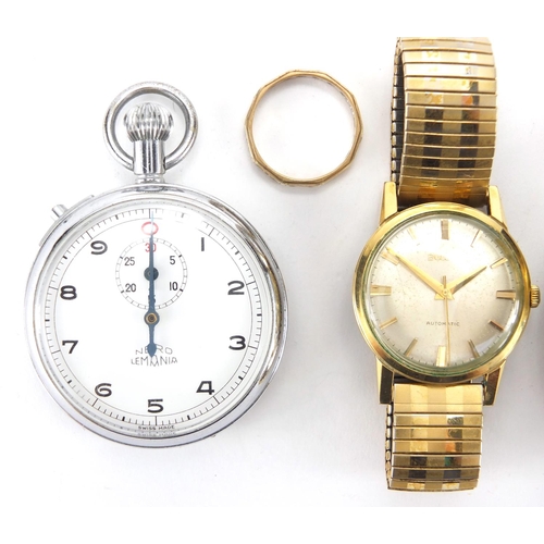 2725 - Watches including gentleman's a Bulova automatic together with a 9ct gold and clear stone eternity r... 