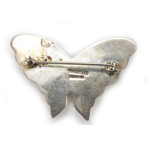 2713 - Silver butterfly brooch, by Tiffany & Co, 4.5cm in length, approximate weight 10.4g