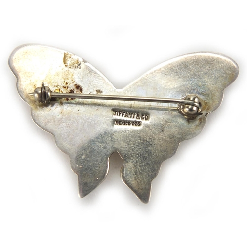 2713 - Silver butterfly brooch, by Tiffany & Co, 4.5cm in length, approximate weight 10.4g