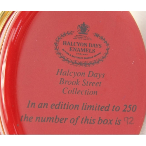 2479 - Halcyon Days enamel trinket box, commemorating the 40th Anniversary of Queen Elizabeth II, limited e... 