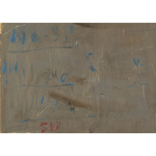 2153 - Figural studies, South American school oil on canvas board, bearing a signature probably Campaso and... 