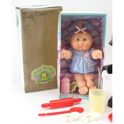 673 - Vintage Homepride baking set and a Cabbage Patch Kids baby by Mattel, both with boxes
