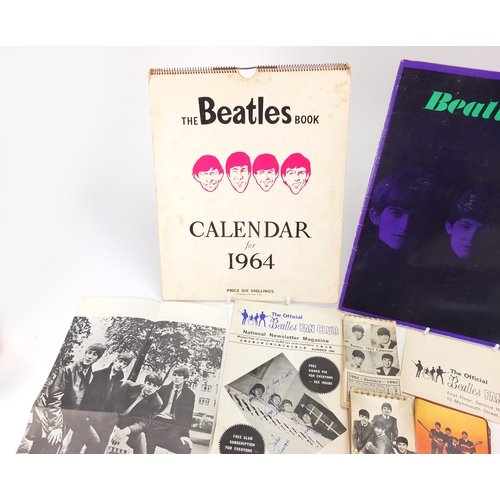 151 - 1960's Beatles memorabilia including original Mailers, calendars, fan club newsletter magazine and f... 