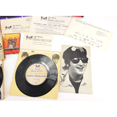 151 - 1960's Beatles memorabilia including original Mailers, calendars, fan club newsletter magazine and f... 