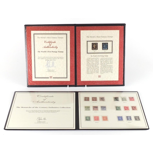 198 - The Monarchs of The Century Definitive Collection and The Worlds First Postage Stamps comprising an ... 