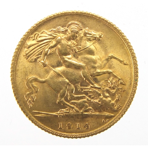 211 - George V 1914 gold half sovereign