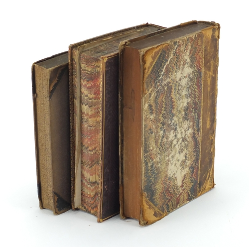 176 - Three 19th century hardback books comprising Discoveries in the Ruins of Nineveh and Babylon with pu... 