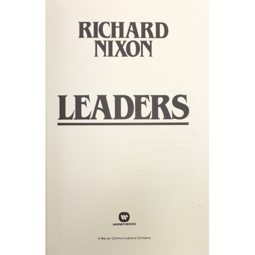 181 - American presidential interest hardback books, predominately signed and written by Richard Nixon, so... 