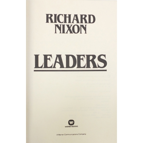 181 - American presidential interest hardback books, predominately signed and written by Richard Nixon, so... 