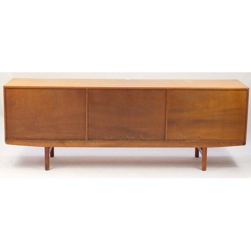 2047 - Vintage Scottish teak sideboard by Beithcraft, fitted with two pairs of cupboard doors and three cen... 