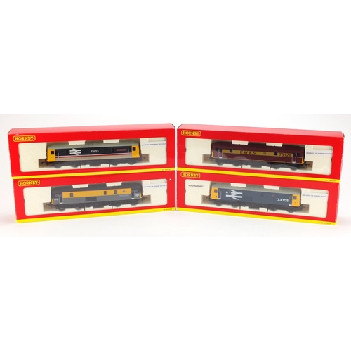 519 - Four OO gauge locomotives with Lima bodies on Hornby motor chassis, housed in Hornby boxes