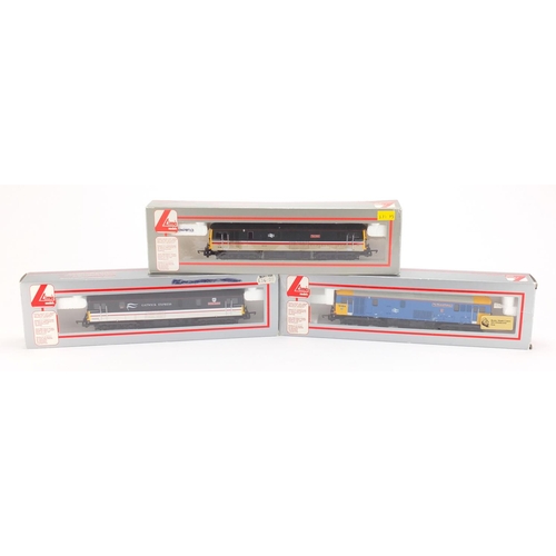 524 - Three Lima OO gauge locomotives with boxes, The Bluebell Railway 73004, Airtour Suisse Gatwick Expre... 