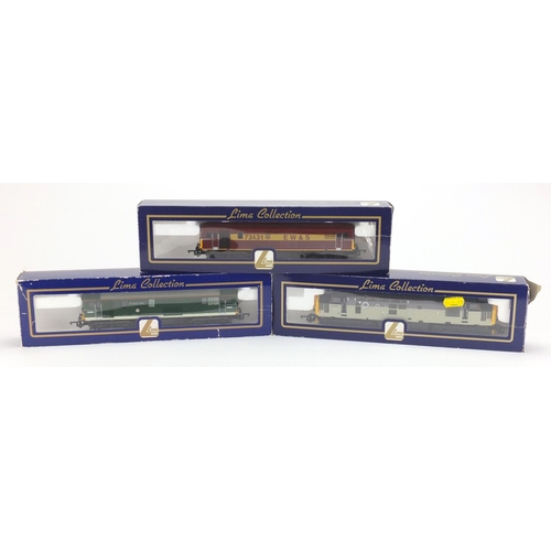 525 - Three Lima OO gauge locomotives with boxes, Sir Herbert Walker E6003, EW & S 7313 and EPS 37605