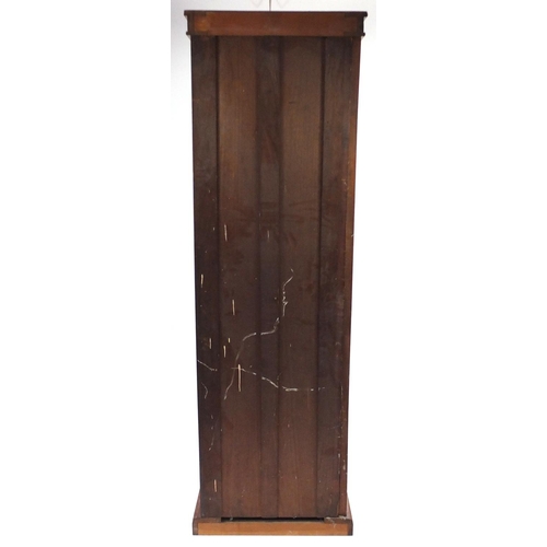 39 - Edwardian inlaid mahogany wardrobe, with mirrored door, 196cm H x 61cm W x 55cm D