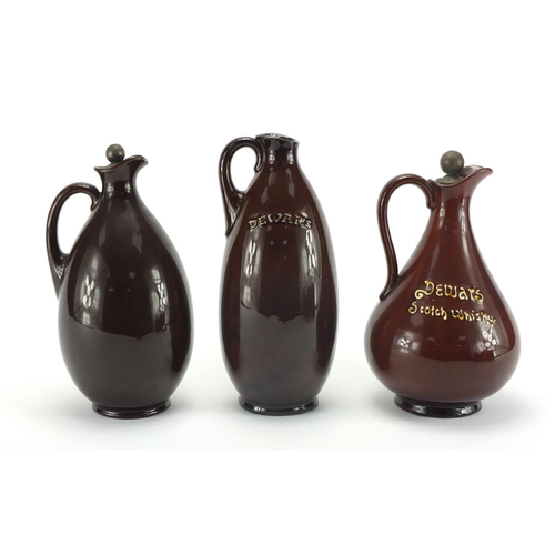 973 - Three Royal Doulton Kingsware Dewar's Whisky decanters, including Sporting Squire and The McNab, fac... 