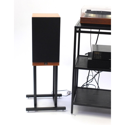 2031 - Linn audio equipment and a pair of Monitor audio speakers comprising a Linn LP12 transcription turn ... 