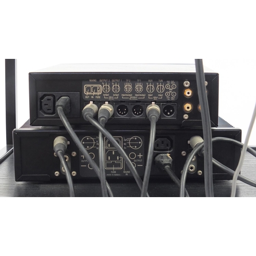 2031 - Linn audio equipment and a pair of Monitor audio speakers comprising a Linn LP12 transcription turn ... 