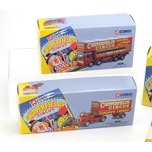 2108 - Four Corgi Classics die cast Chipperfield's Circus vehicles including advanced booking vehicle, all ... 