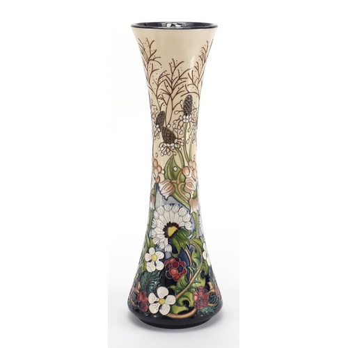 2057 - Large Moorcroft pottery trial vase, hand painted and tube lined in the Time Flies pattern, by Rachel... 