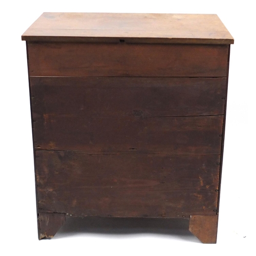 21 - *Description amended 06-10-18* Mahogany six drawer chest, 77cm H x 68cm W x 44cm D