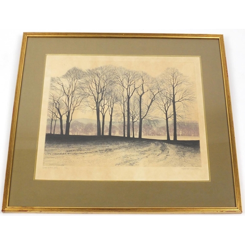 18 - Kathleen Caddick - Edge of the lake, pencil signed print in colour, limited edition 11/200, gallery ... 