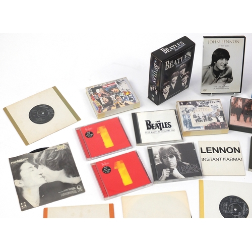 2047 - The Beatles and related vinyl's, singles , CD's and DVD's including John Lennon Anthology, Twist and... 