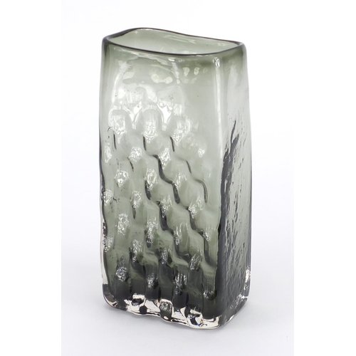 898 - Whitefriars willow Basket Weave vase, designed by Geoffrey Baxter, 27cm high