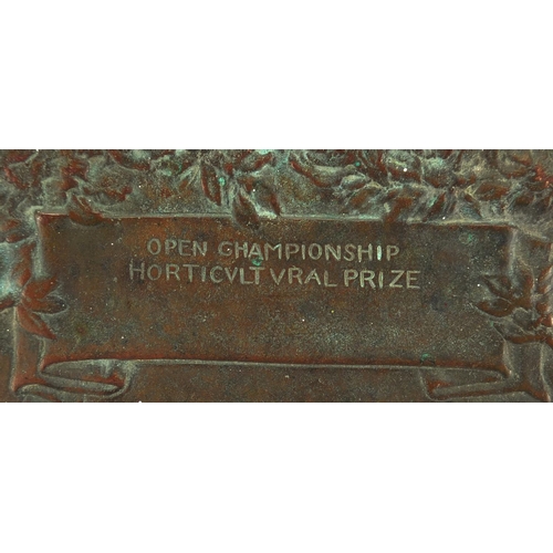 1013 - William Hamo Thornycroft - Horticultural bronze presentational plaque, presented by Toogood & Sons L... 