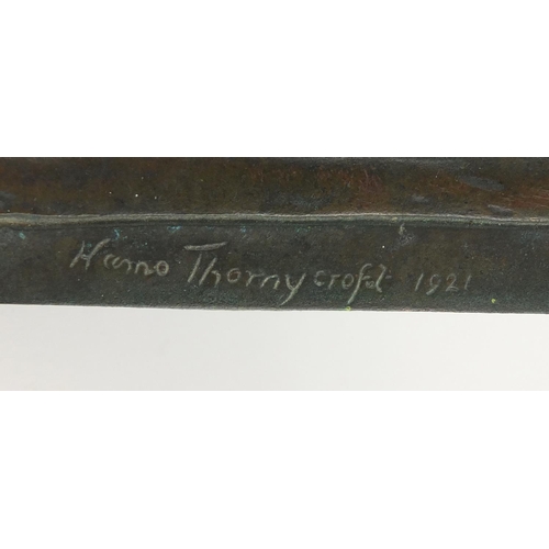 1013 - William Hamo Thornycroft - Horticultural bronze presentational plaque, presented by Toogood & Sons L... 