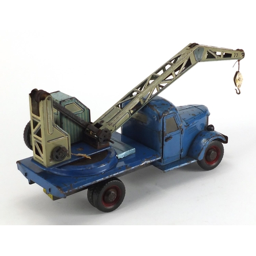 506 - Vintage tin plate pick up lorry, 33cm in length