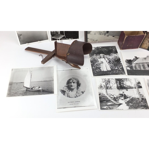 347 - 19th century and later photographs, slides and ephemera including 19th century glass plate negatives... 