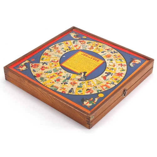 503 - 19th century French games compendium, with folding board