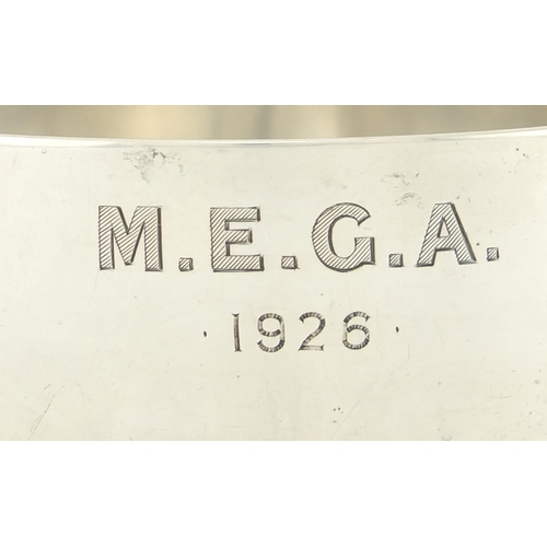 197 - Silver tankard and circular bowl, by William Neale & Son Ltd, Birmingham 1925, the bowl 11cm in diam... 