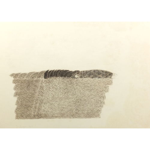 1495 - After Johannes Dörflinger -  Abstract composition, snake, black chalk, inscribed in pencil verso, mo... 