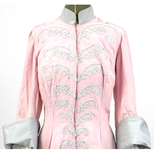 2254 - 19th century continental silk boudoir dress