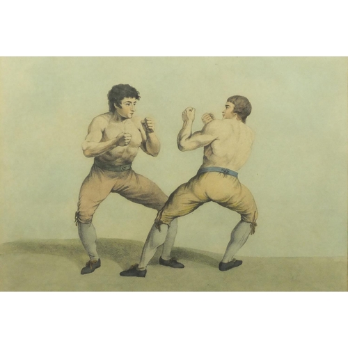 2340 - After Charles Reuben Ryley - Daniel Mendoza and Richard Humphreys, 18th century boxing interest engr... 