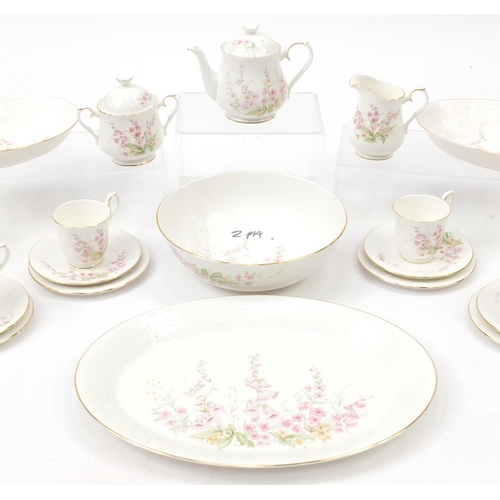 2268 - Royal Albert For All Seasons Parkland tea and dinnerware including teapot, dinner plates, platter, c... 