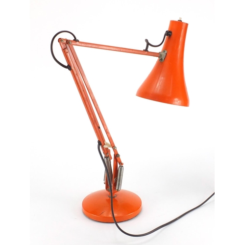 2102 - Vintage orange angle poise lamp