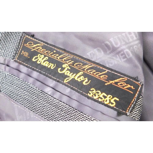 2253 - Alfred Dunhill silk lined evening jacket, with Vogue label, embroidered Alan Taylor 3358