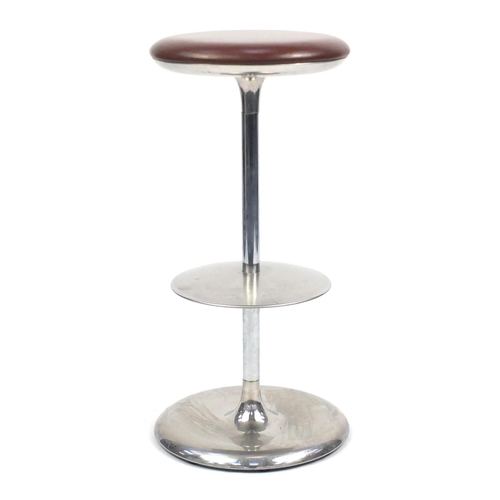 2092 - Plank Frisbi bar stool designed by Biagio Cisotti & Sandra Laube, 81cm high